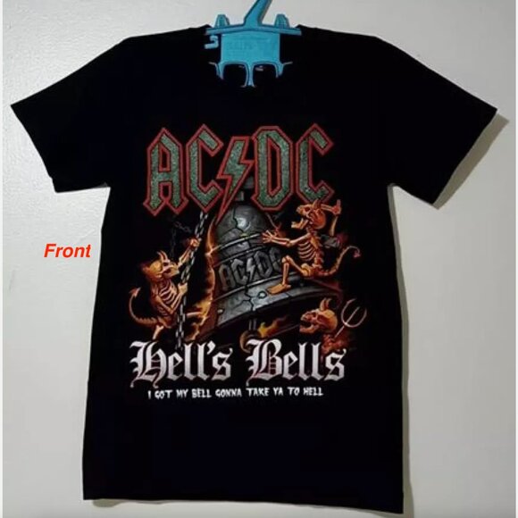 Glow in The Dark T-Shirts AC/DC Rock Band For Men Size - S - Picture 1 of 5
